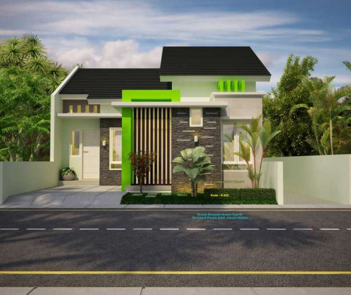 Desain rumah minimalis luas tanah 70m2