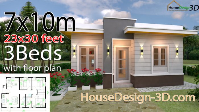 Desain rumah ukuran 9x7