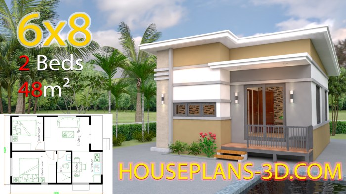 Desain rumah sederhana 6x8