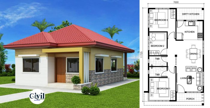 Desain rumah simpel elegan