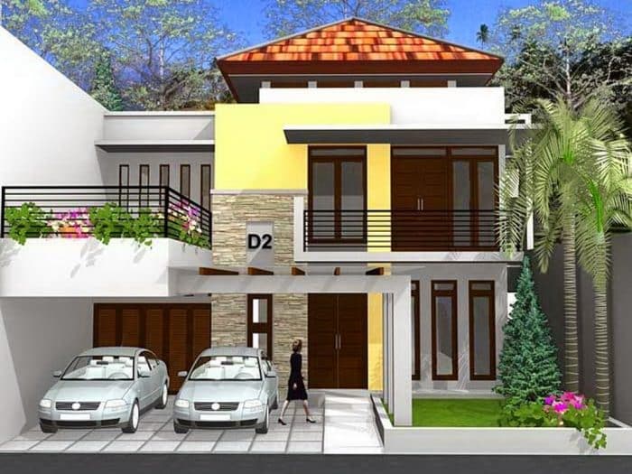 Desain rumah ukuran 2 tumbak