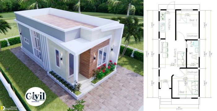 Desain rumah ukuran 10 x 12 meter