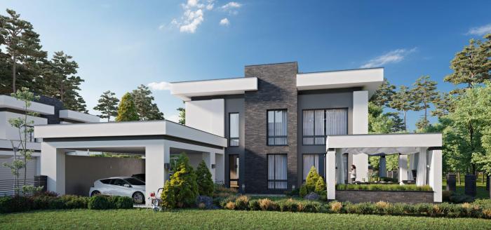 Desain rumah tampak depan minimalis modern