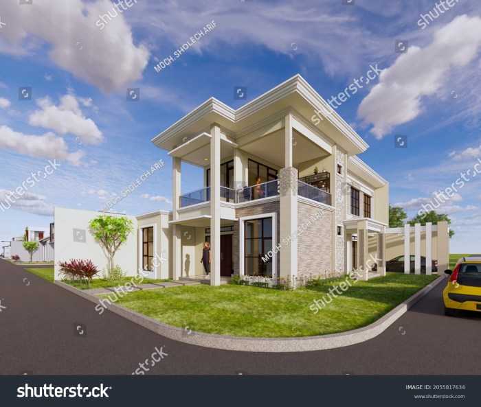 Desain rumah minimalis tampak samping